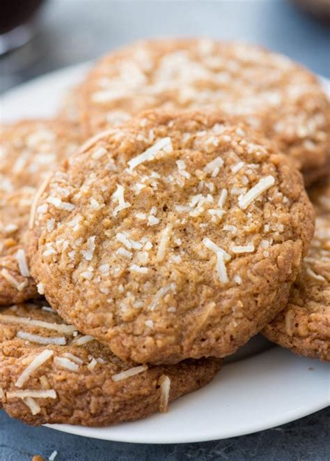 Chewy Coconut Cookies The Flavours Of Kitchen