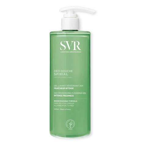 SVR Spirial Déo douche Gel lavant déodorant fraîcheur intense