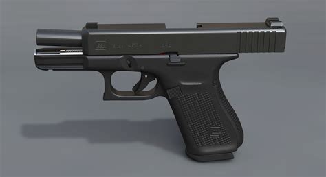 Glock 19 Gen 5 Full Detail And Case Glock 3d Model 99 C4d Dae Fbx