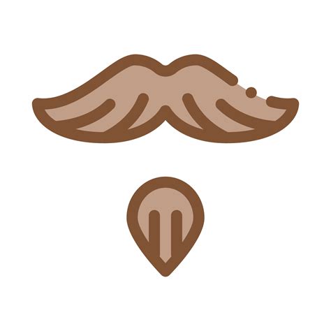 Goatee Beard Mustache Icon Outline Illustration 17582624 Vector Art At