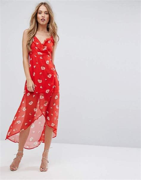 Missguided Floral Print Wrap Dress Must Have Summer Dress Sale Under
