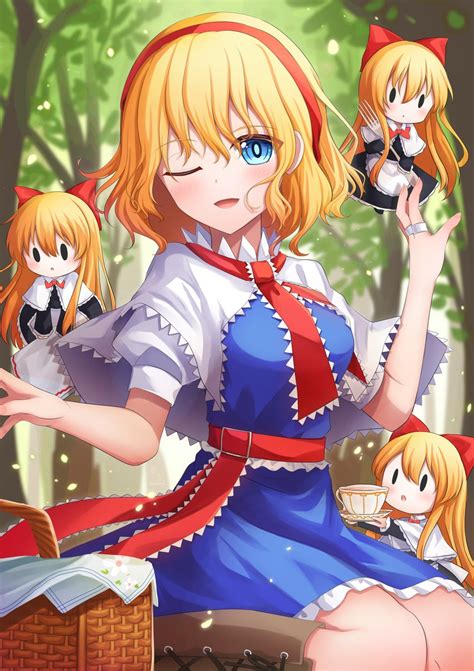 Alice Margatroid And Shanghai Doll Touhou Drawn By Yu Cha Danbooru