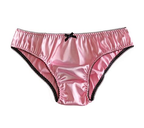 Baby Pink Satin Frilly Sissy Panties Bikini Knicker Underwear Briefs