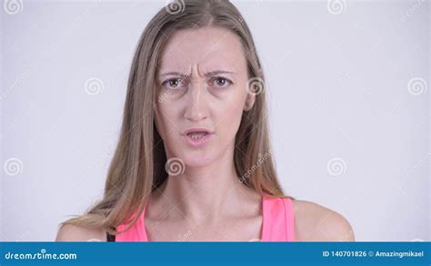 Face Of Angry Blonde Woman Looking Annoyed Stock Footage Video Of Anger Blonde 140701826