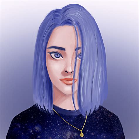 Artstation Blue Hair Girl