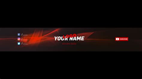 Youtube Channel Art Template Postermywall