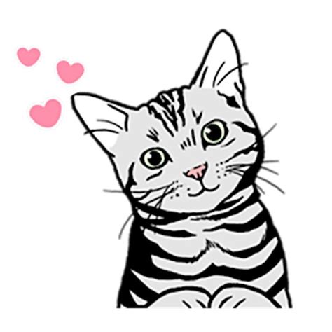 American Shorthair Cat Sticker By Hao Nguyen