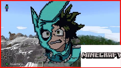 Minecraft Pixel Art Boku No Hero Academia Midoriya Youtube