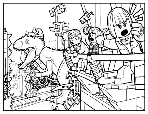 Jurassic World Coloring Pages Lego Coloring Pages Lego Coloring Porn