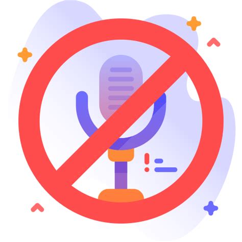 No Microphone Special Ungravity Gradient Icon