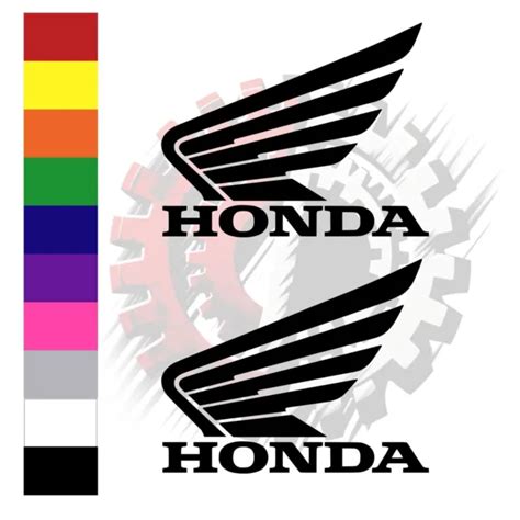 Honda Wing Logo Vinyl Sticker Decal 2 Pieces All Colors And Sizes 495