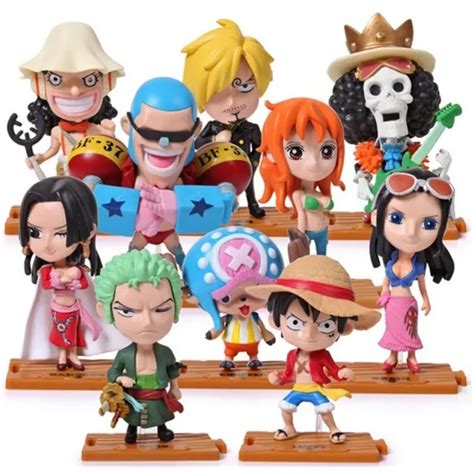 One Piece Figure Lot Set 10 Chopper Luffy Sanji Zoro Nami Robin Styling