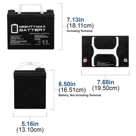 Mighty Max 12v 35ah Int Replacement Battery For Powerstar Ub12350