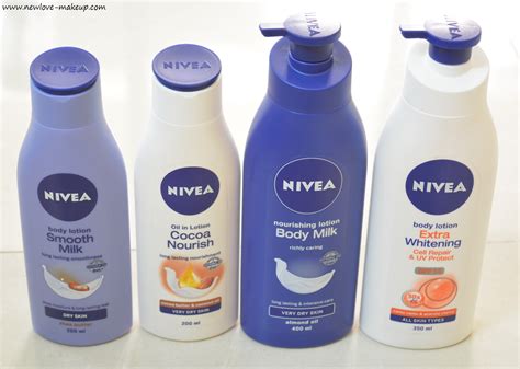 Nivea Body Lotions Review New Love Makeup