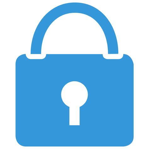 Download Lock Icon Blue Royalty Free Stock Illustration Image Pixabay