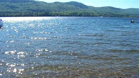 Waves On The Beach At Lake George Ny Youtube