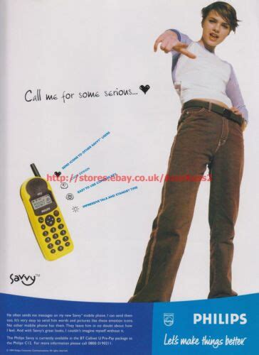 Philips Savvy Mobile Phone 2000 Magazine Advert 7745 Ebay