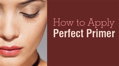 how to apply the perfect primer skincare advice