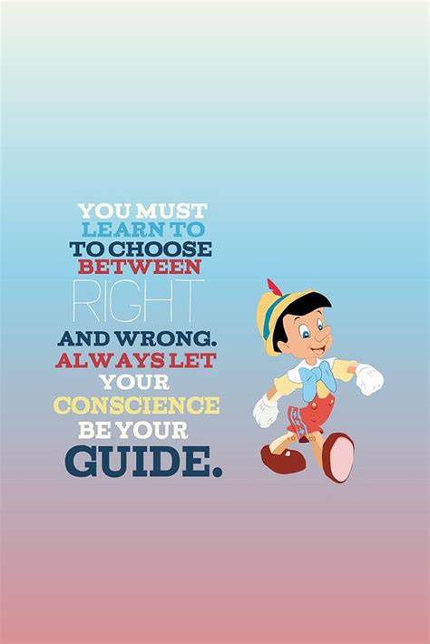 Pinocchio top 42 quotes in disney's animated classic pinocchio (1940) about pinocchio a living puppet, with the help of a cricket as his conscience, must prove himself worthy to become a real boy. pinocchio... inspirational quote.. . instant download jpeg | Inspiracional, Pinocho, Etsy