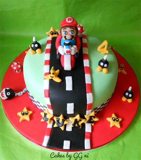 All the decorations are made with store (supermarket) bought almond paste. Mario Kart Super Mario Cake topper decoration | Check out & … | Flickr
