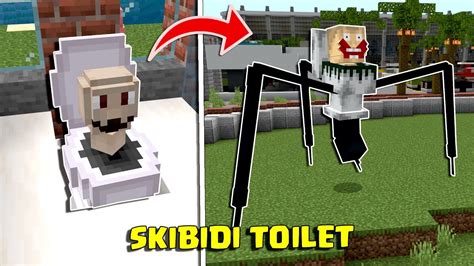 Addon Skibidi Toilet Laba Laba Seram Di Mcpe Youtube