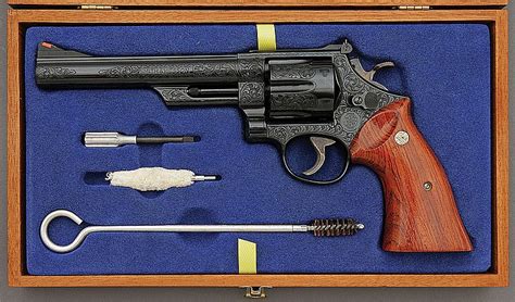 Lot Gorgeous Factory Engraved And Cased Smith And Wesson Model 29 2