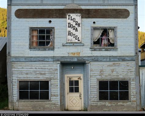 20180628 16k vintage whore house with creepy window dolls in dawson city yukon canada a