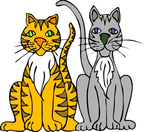 Two Cats Clipart Clip Art Library