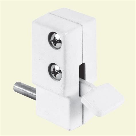 Prime Line White Step On Sliding Patio Door Lock U 9879 The Home