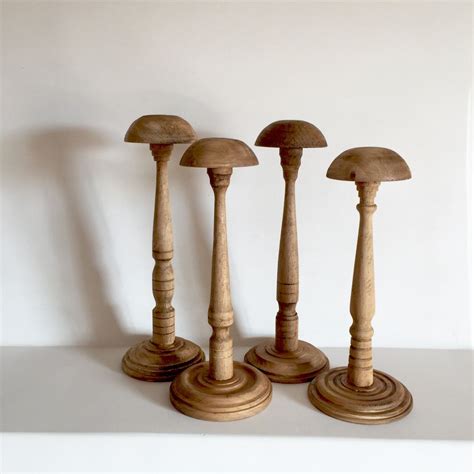 French Antique Wood Hat Stand - Millinery Stand - Wig Stand - Turned Wood Hat Stand - Hat 