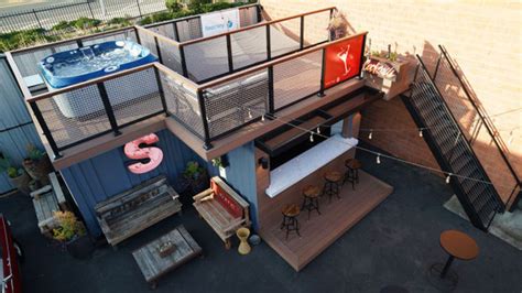 This Shipping Container Bar And Deck Is Made For Summer Fun