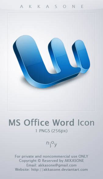 Ms Office Word Icon By Akkasone On Deviantart