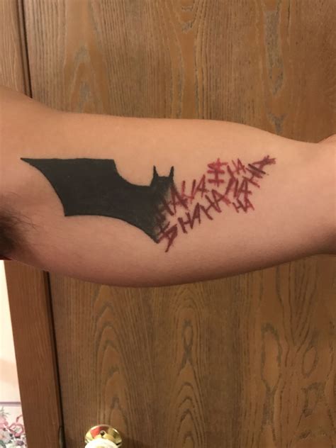 My Batmanjoker Tattoo Batman Joker Tattoo Joker Tattoo Batman Tattoo