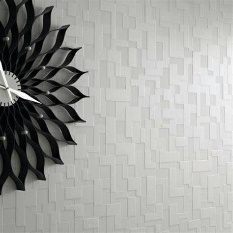 Modern Monochrome Wallpaper With 3d Effect Form And Design By Graham And Brown Avso