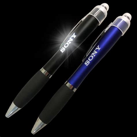 Promotional T Led Light Pen Stylus Ball Pen With Custom Logo Buy