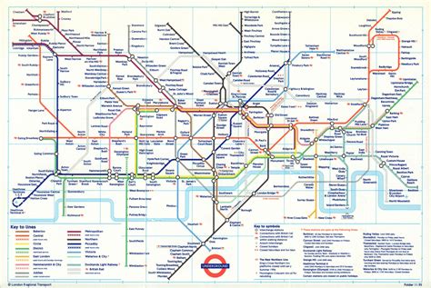 LONDON UNDERGROUND Tube Map Jubilee Line U C Pudding Mill Lane