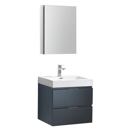 So i created a playful arrangement that is off. Fresca Valencia 24 in. W Wall Hung Vanity in Dark Slate ...