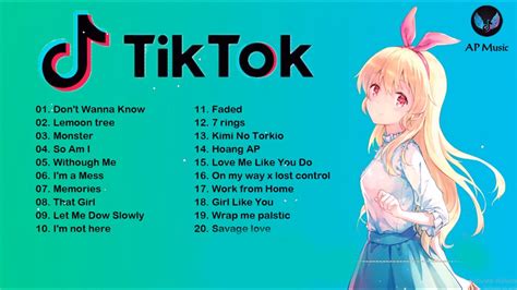 Best Tiktok Songs 2021 เพลงในแอพtik Tok อังกฤษ2021 เพลงสากลฮิตใน