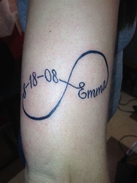 Infinity Symbol Tattoo With Names