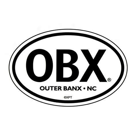 Obx Sticker Outer Banks Ts From Beach Treasures In Duck Outer