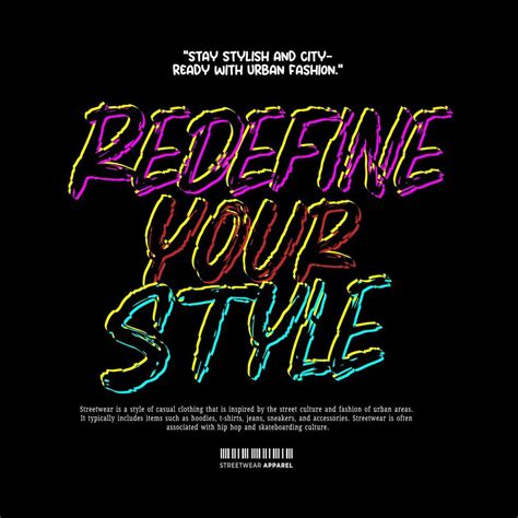 Streetwear Urban Style Hip Hop Text Slogan Vector Pattern Design For Screen Printing T