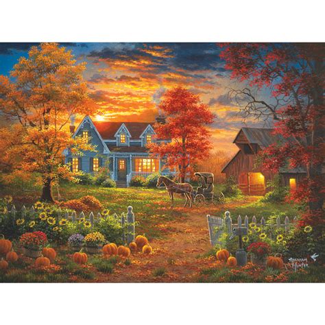 Autumn Lights 300 Large Piece Jigsaw Puzzle Bits And Pieces