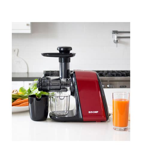 BioChef Axis Compact Cold Press Juicer En Rouge