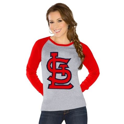 Mlb Touch By Alyssa Milano St Louis Cardinals Womens Fan For Life Sweater Sweatshirts