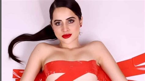 Uorfi Javed Goes Topless And Poses In Unzipped Pants Covers Modesty