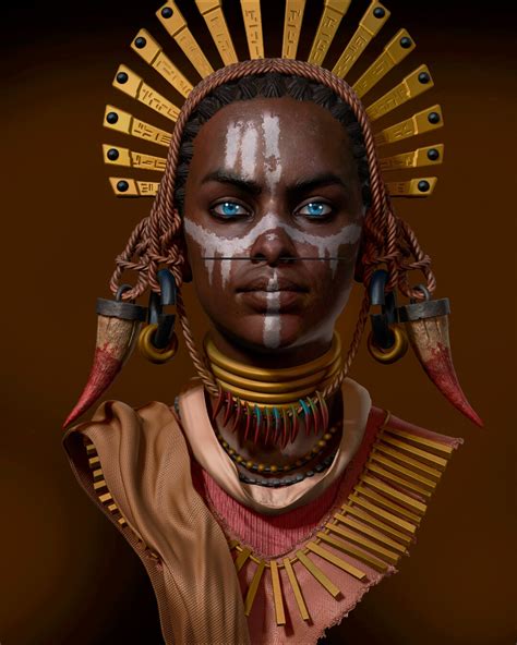 Artstation African Tribe Woman