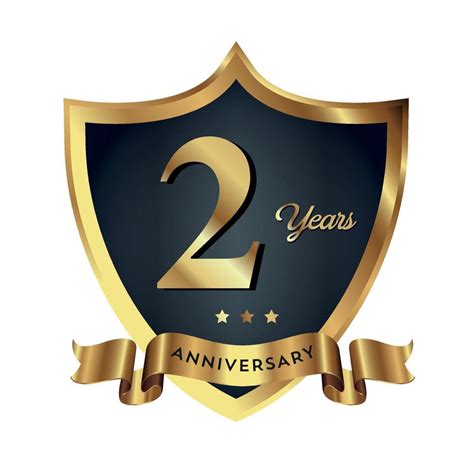 2nd Anniversary Celebrating Text Company Business Background With