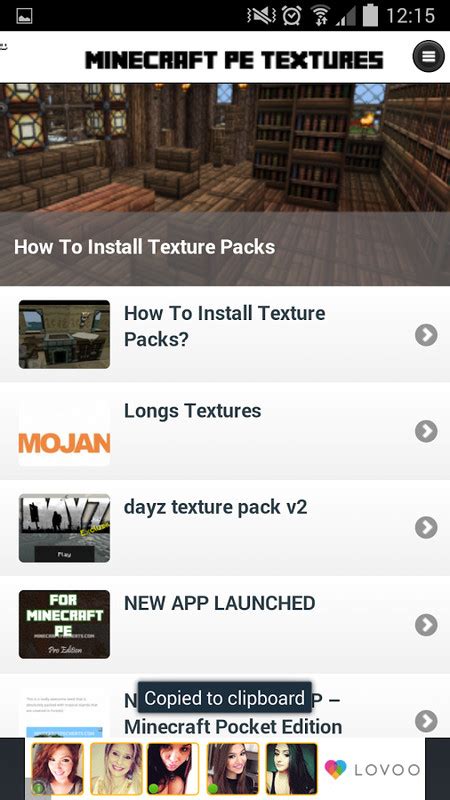 Texture Packs Minecraft Pe For Android And Huawei Free Apk Download