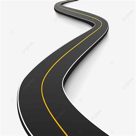 Curve Road Vector Art Png Curved Road Road Vector Path Png Image