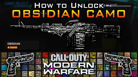 How To Unlock Obsidian Master Camo In Cod Mw New Multiplayer